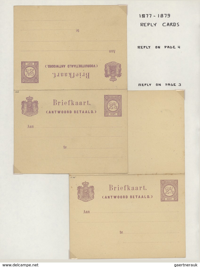 27496 Niederlande - Ganzsachen: 1871/1940, Comprehensive Collection With Ca.230 Different, Mostly Mint Pos - Entiers Postaux
