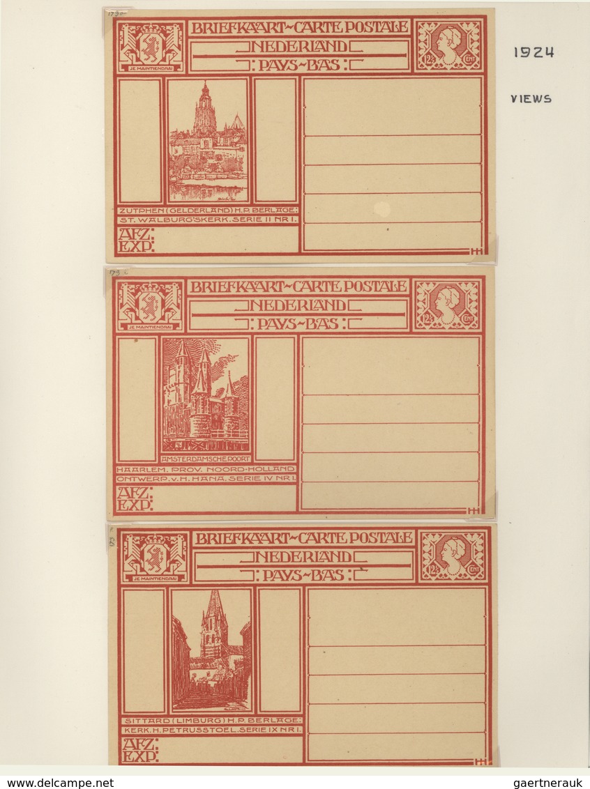 27496 Niederlande - Ganzsachen: 1871/1940, comprehensive collection with ca.230 different, mostly mint pos