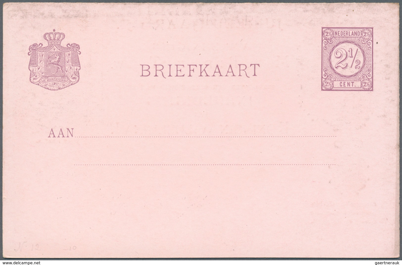 27497 Niederlande - Ganzsachen: 1872/1947, collection of apprx. 117 (apparently mainly different) unused s