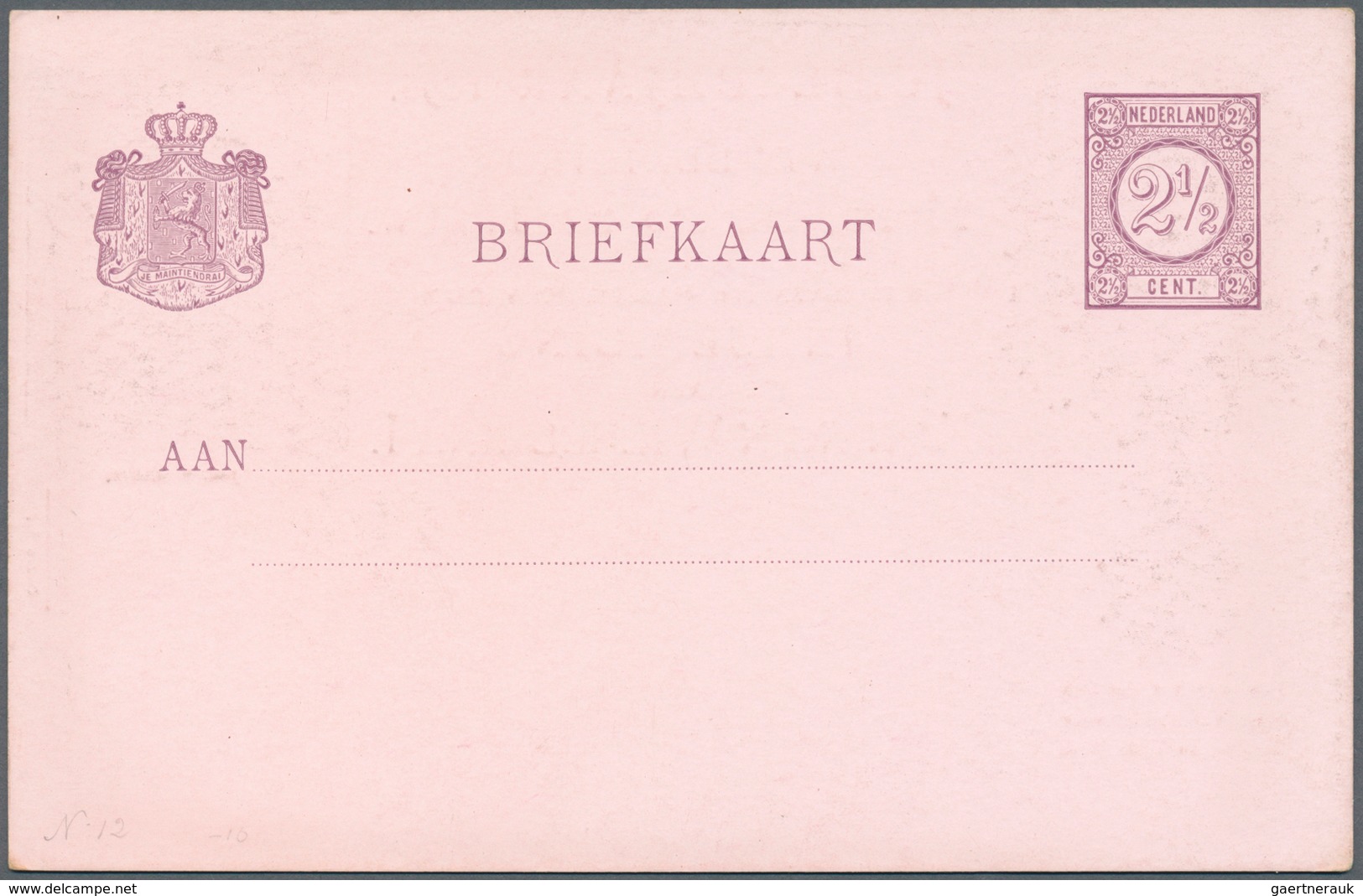 27497 Niederlande - Ganzsachen: 1872/1947, collection of apprx. 117 (apparently mainly different) unused s