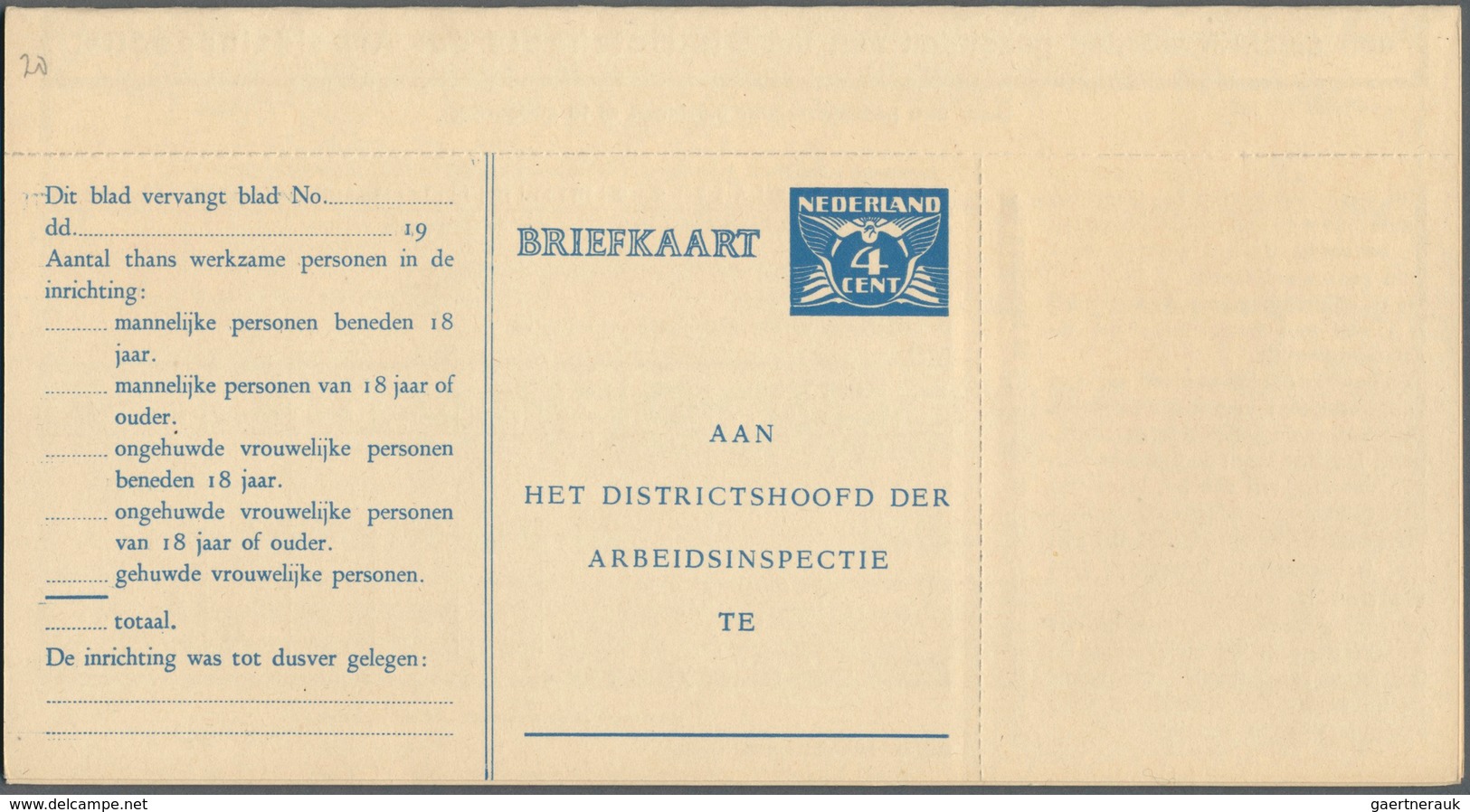 27497 Niederlande - Ganzsachen: 1872/1947, collection of apprx. 117 (apparently mainly different) unused s