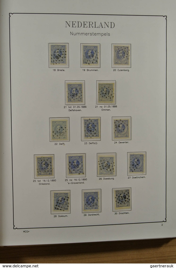 27508 Niederlande - Stempel: Album With Various Cancels Of The Netherlands, Including Numeral Cancels, Gum - Marcophilie