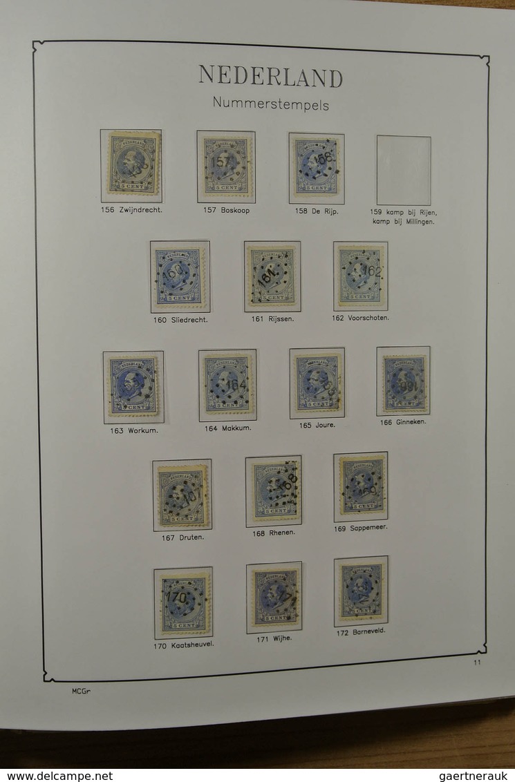 27508 Niederlande - Stempel: Album With Various Cancels Of The Netherlands, Including Numeral Cancels, Gum - Marcophilie