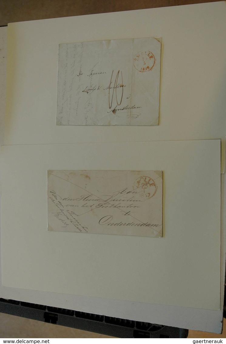 27509 Niederlande - Stempel: Box with approx. 100 unfranked covers with cancel Zwolle.