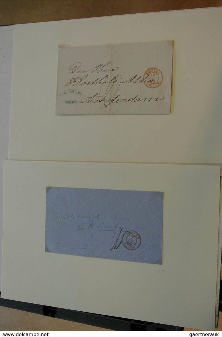 27509 Niederlande - Stempel: Box with approx. 100 unfranked covers with cancel Zwolle.