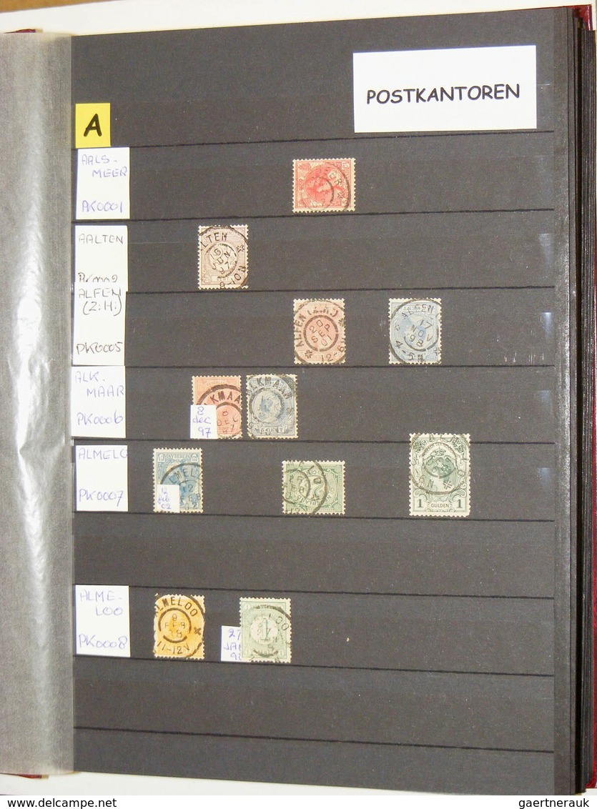 27512 Niederlande - Stempel: Extensive Collection Largeround Cancels Netherlands In 3 Stockbooks. Collecti - Marcophilie