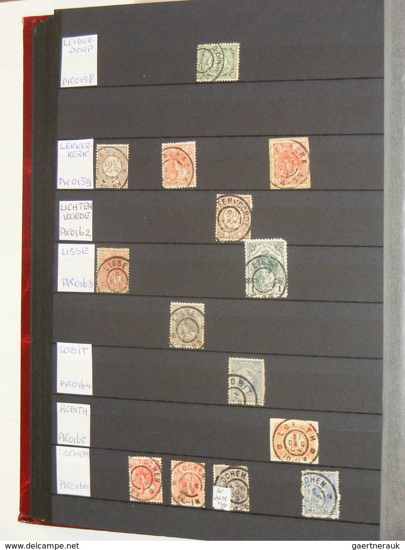 27512 Niederlande - Stempel: Extensive collection largeround cancels Netherlands in 3 stockbooks. Collecti