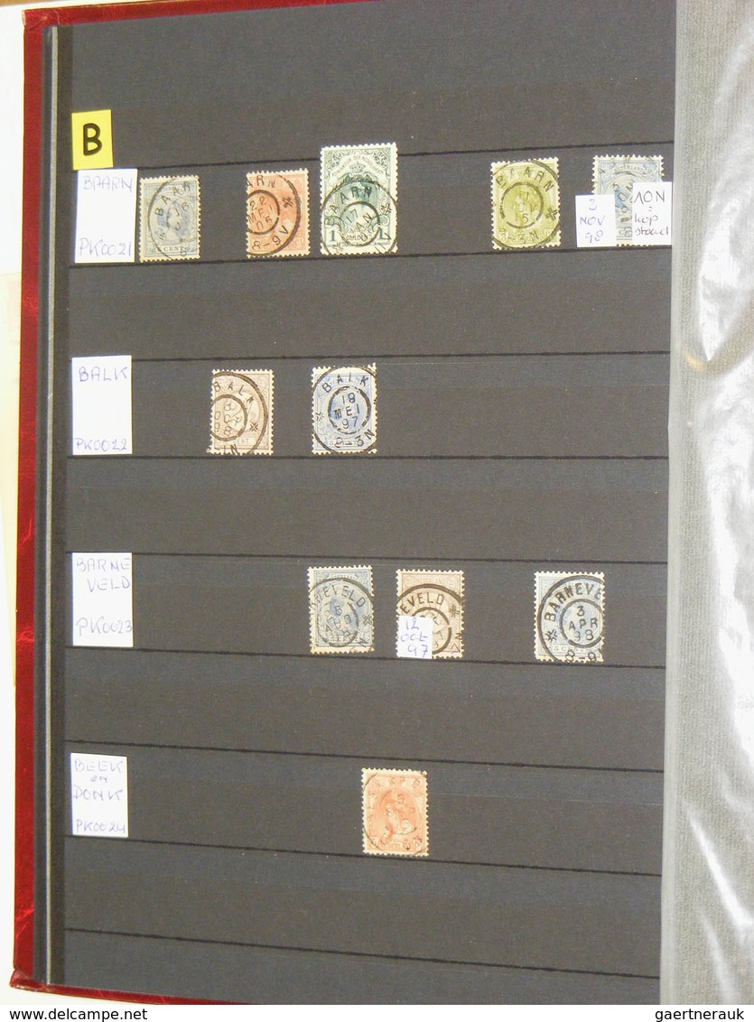 27512 Niederlande - Stempel: Extensive collection largeround cancels Netherlands in 3 stockbooks. Collecti