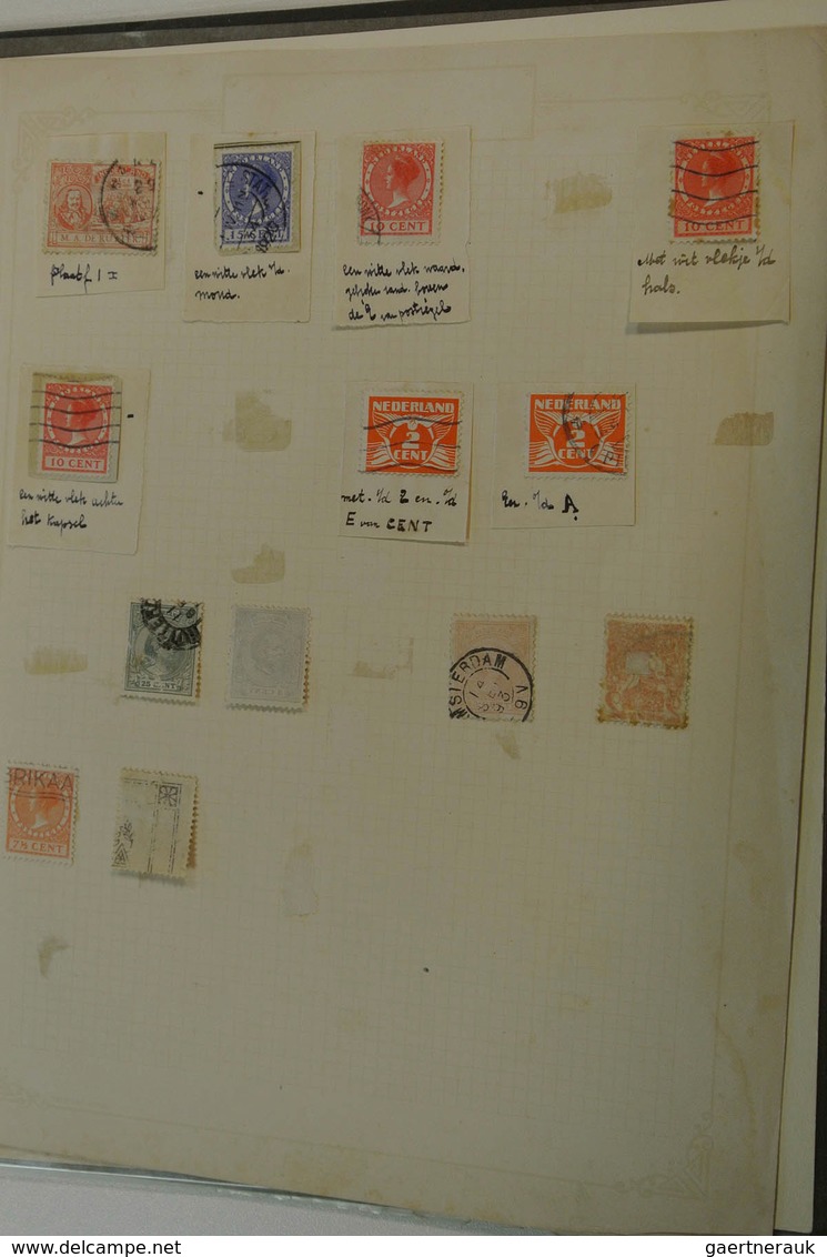 27515 Niederlande - Stempel: Folder with various cancels of the Netherlands on albuim- and stockpages. Con