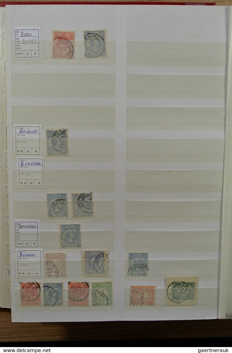 27516 Niederlande - Stempel: Large Lot Smallround Cancels Of The Netherlands In 2 Fat Stockbooks. Contains - Marcophilie