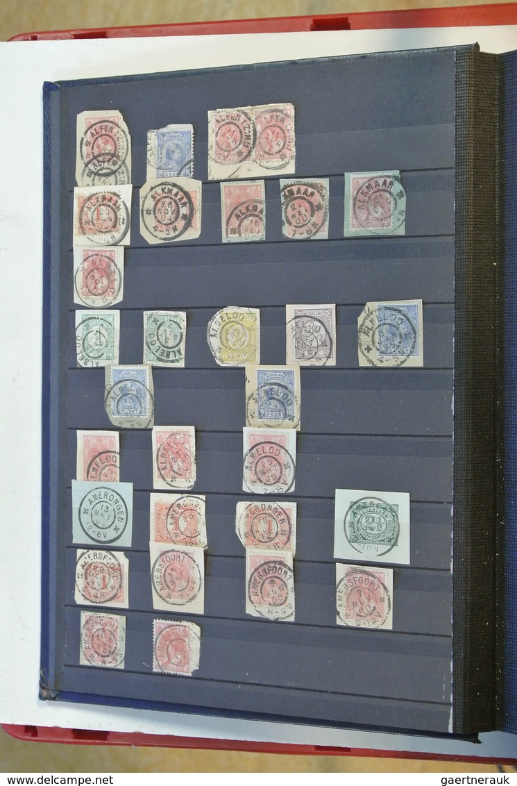 27517 Niederlande - Stempel: Nice Collection Of Ca. 1800 Largeround Cancels Of The Netherlands On Pieces I - Marcophilie