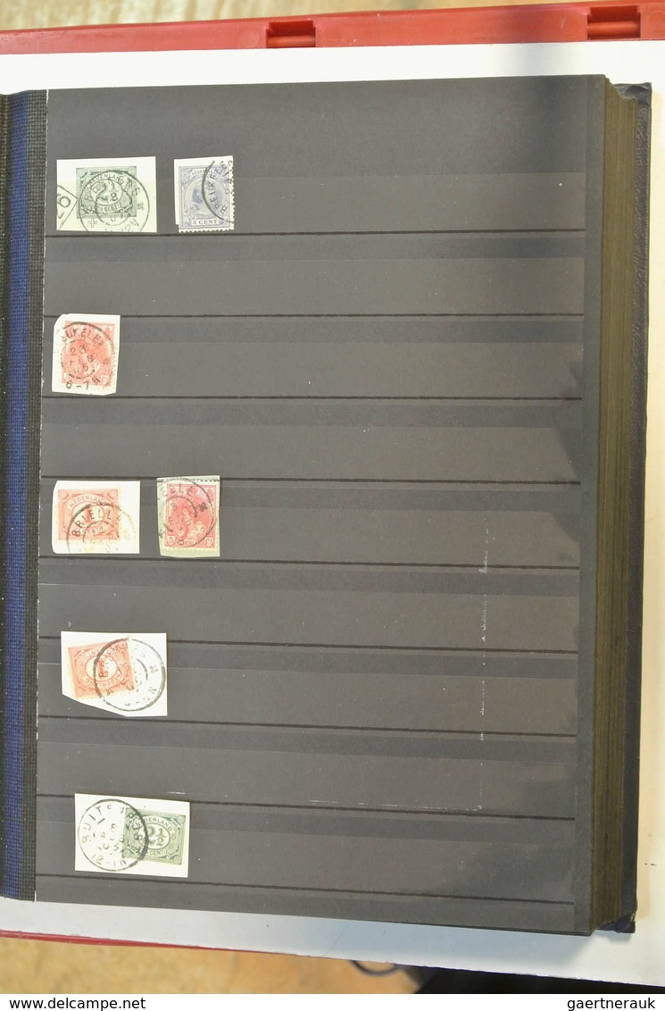 27517 Niederlande - Stempel: Nice Collection Of Ca. 1800 Largeround Cancels Of The Netherlands On Pieces I - Marcophilie