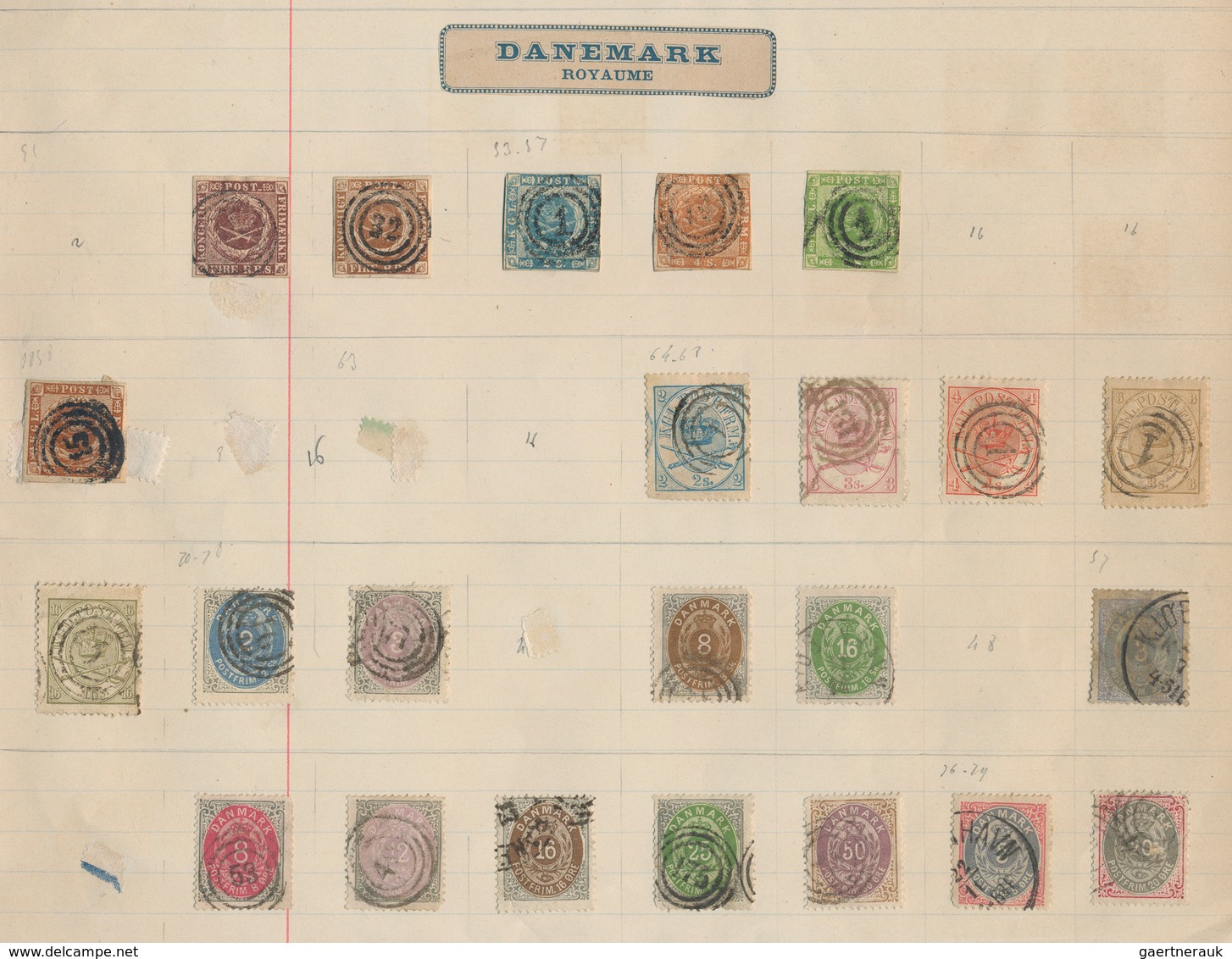 27523 Norwegen: 1851-1905 Ca.: Collections Of Mostly Used Stamps From NORWAY And DENMARK, Including Norway - Ungebraucht