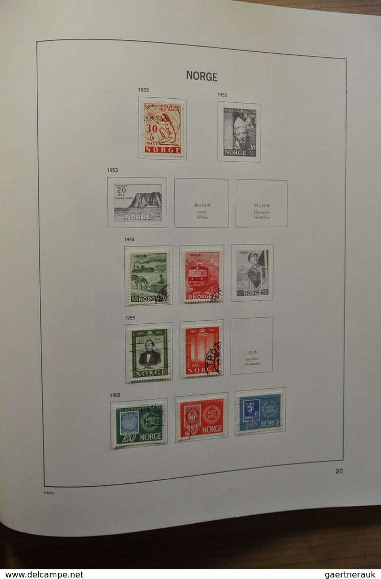 27526 Norwegen: 1856-1974. Nicely filled, used collection Norway 1856-1974 in Davo album.