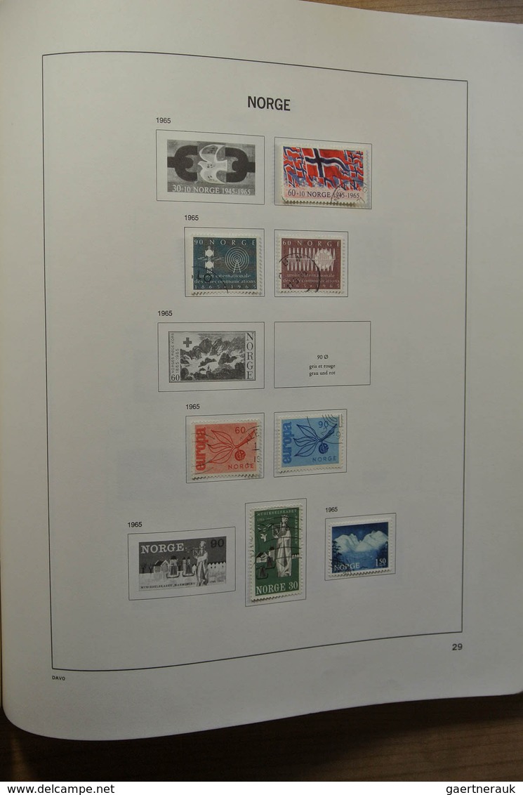 27526 Norwegen: 1856-1974. Nicely filled, used collection Norway 1856-1974 in Davo album.