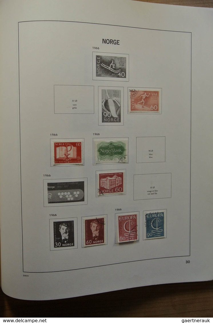 27526 Norwegen: 1856-1974. Nicely filled, used collection Norway 1856-1974 in Davo album.