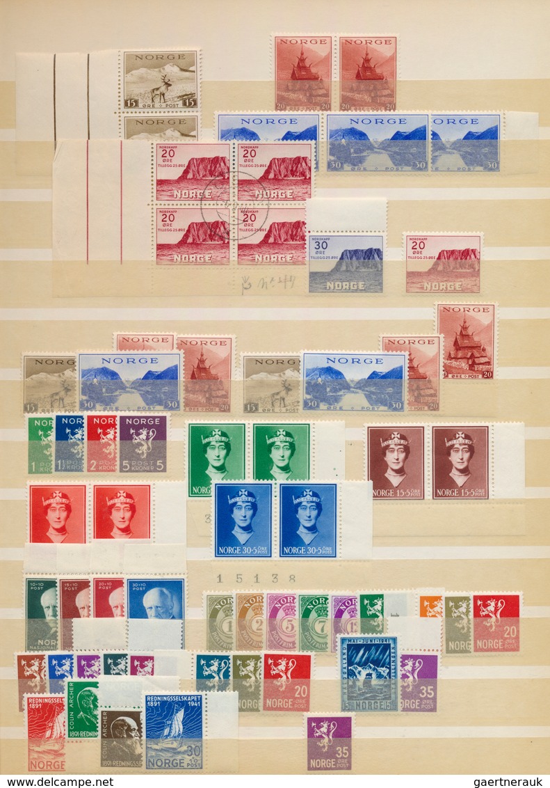27528 Norwegen: 1922/1964, Almost Exclusively U/m Collection/accumulation (only A Few Stamps Are Hinged - - Neufs