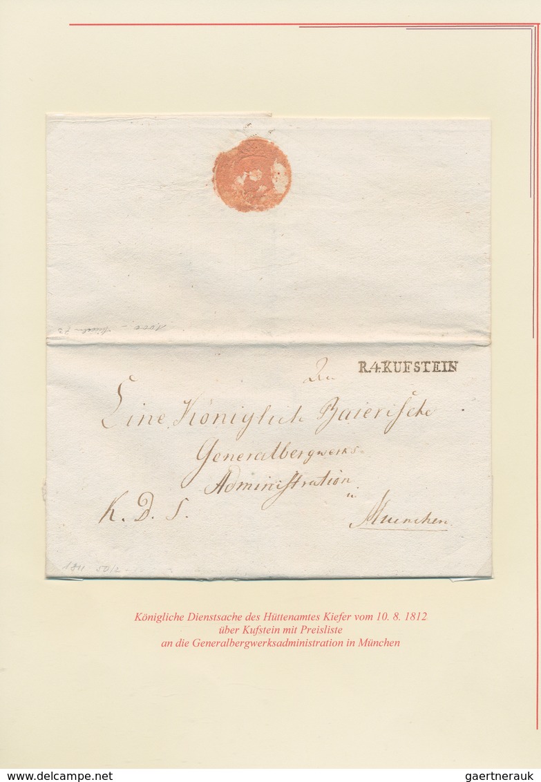 27535 Österreich - Vorphilatelie: 1812-1849 TIROL: Kollektion Von 25 Vorphilabriefen Aus Tirol, Dabei Brie - ...-1850 Préphilatélie