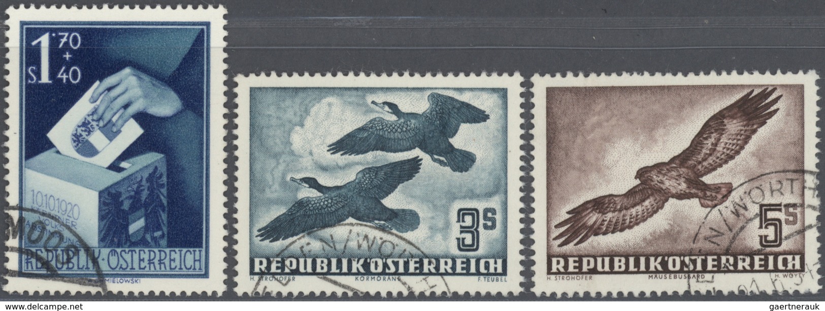 27545 Österreich: 1850/1985, Saubere, Gemischt Zusammengetragene Sammlung In 2 Leuchtturm-Falzlos-Vordruck - Neufs