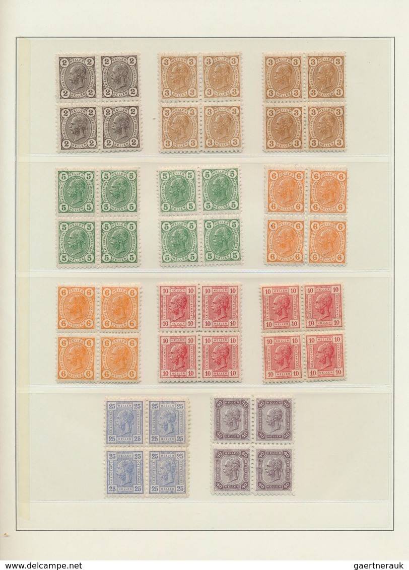 27551 Österreich: 1850/1964, Österreich/Gebiete, Umfassende Postfrische/ungebrauchte Sammlung In Vier Falz - Neufs