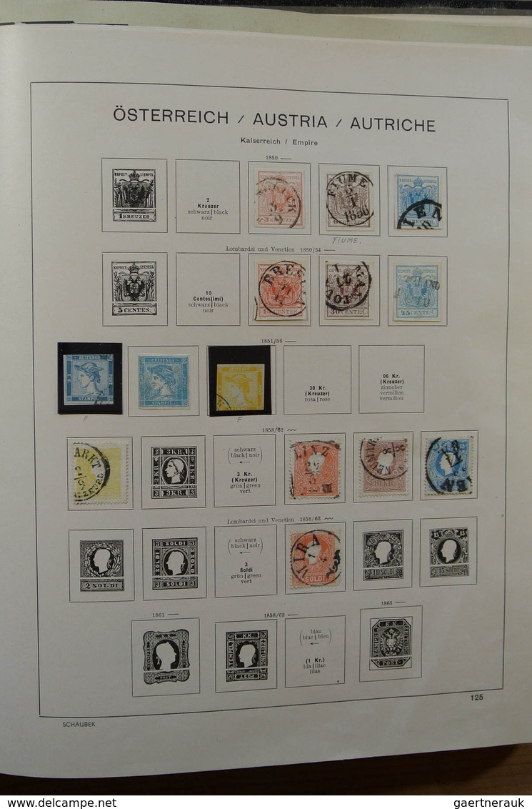 27554 Österreich: 1850-1959. Well Filled, MNH, Mint Hinged And Used Collection Austria 1850-1959 In Old Al - Neufs