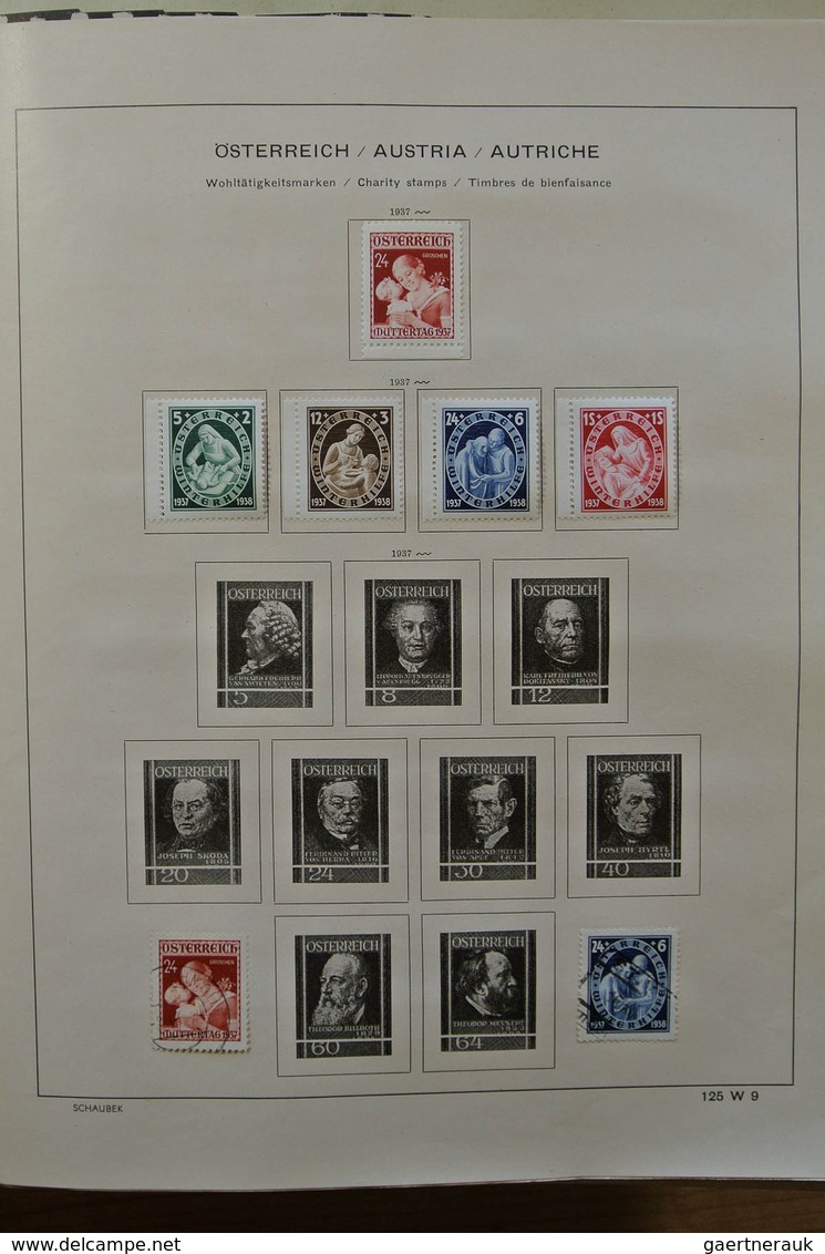 27554 Österreich: 1850-1959. Well filled, MNH, mint hinged and used collection Austria 1850-1959 in old al