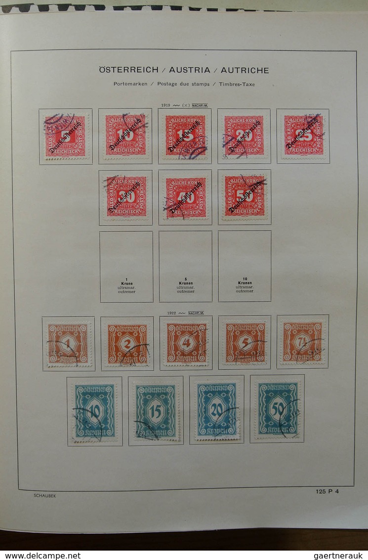 27554 Österreich: 1850-1959. Well filled, MNH, mint hinged and used collection Austria 1850-1959 in old al