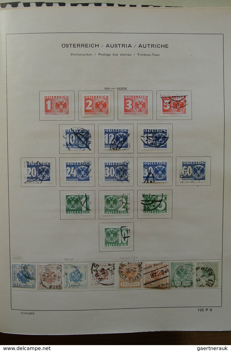 27554 Österreich: 1850-1959. Well filled, MNH, mint hinged and used collection Austria 1850-1959 in old al