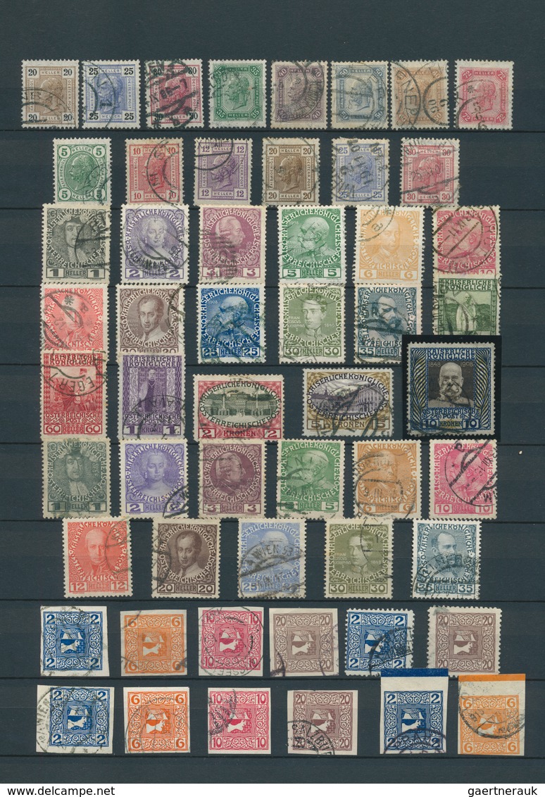 27558 Österreich: 1850/1937, Gestempelte Sammlung Kaiserreich Ab Der Ersten Ausgabe Mit Einigen Besseren W - Neufs