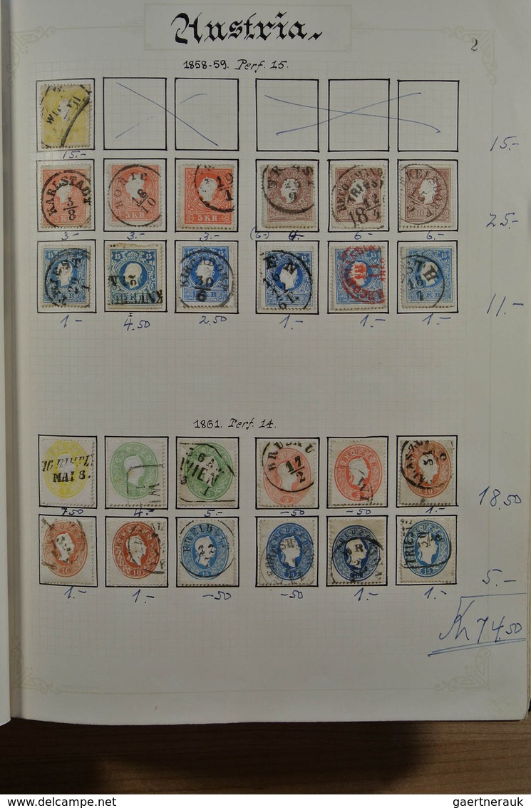 27561 Österreich: 1850-1925. Fantastic Mainly Used Collection, Partly Specialised, Wonderful Classics With - Neufs