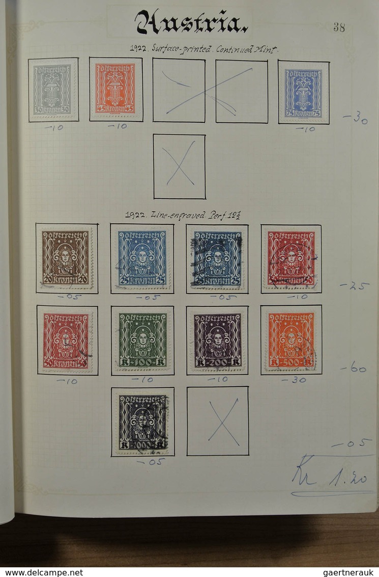 27561 Österreich: 1850-1925. Fantastic mainly used collection, partly specialised, wonderful classics with