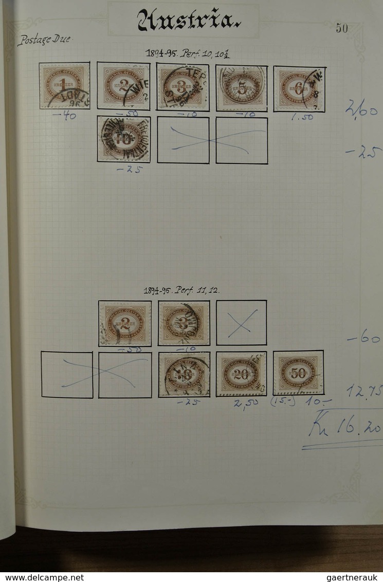 27561 Österreich: 1850-1925. Fantastic mainly used collection, partly specialised, wonderful classics with