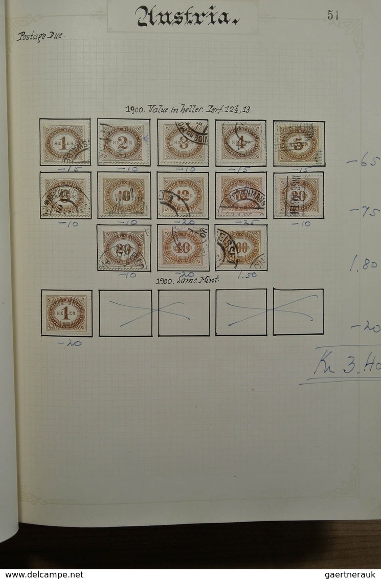27561 Österreich: 1850-1925. Fantastic mainly used collection, partly specialised, wonderful classics with