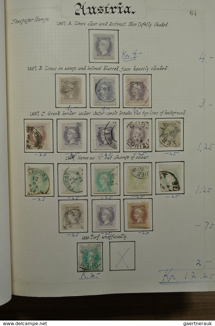 27561 Österreich: 1850-1925. Fantastic mainly used collection, partly specialised, wonderful classics with