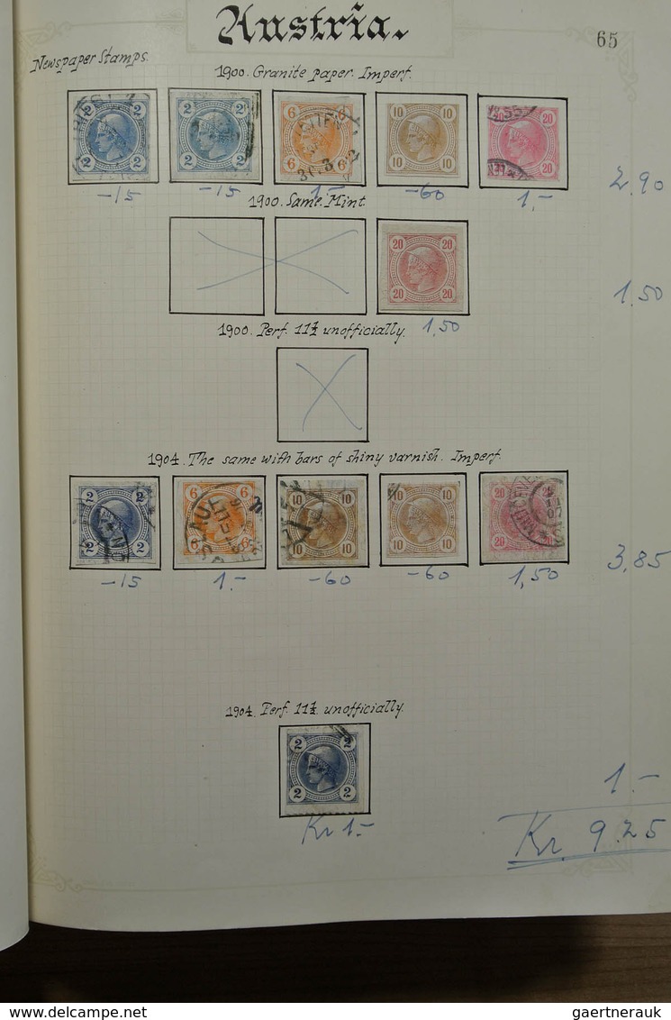 27561 Österreich: 1850-1925. Fantastic mainly used collection, partly specialised, wonderful classics with