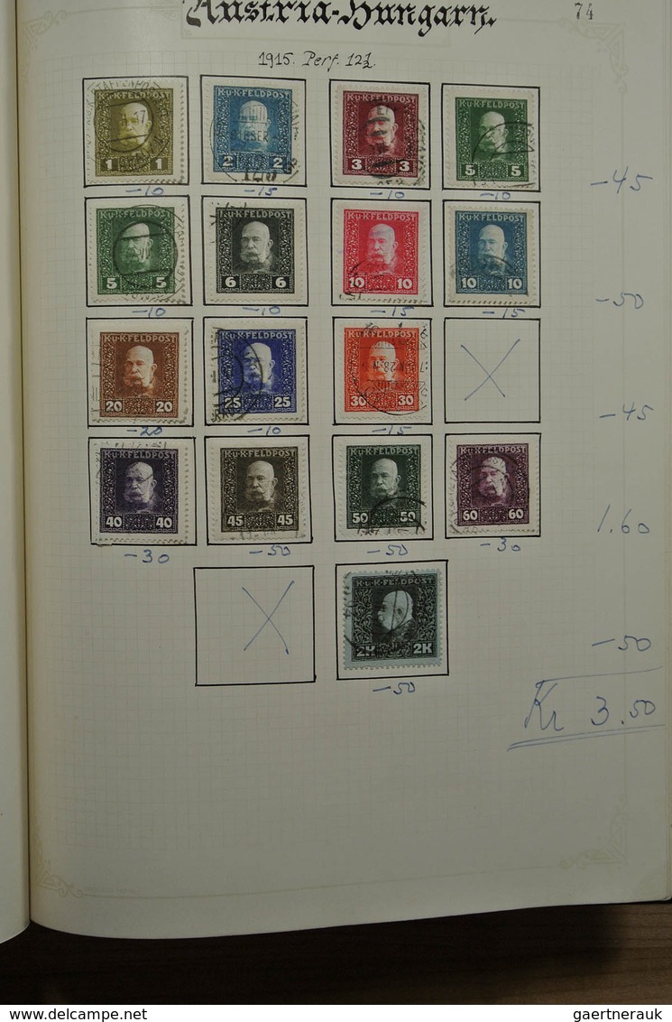 27561 Österreich: 1850-1925. Fantastic mainly used collection, partly specialised, wonderful classics with