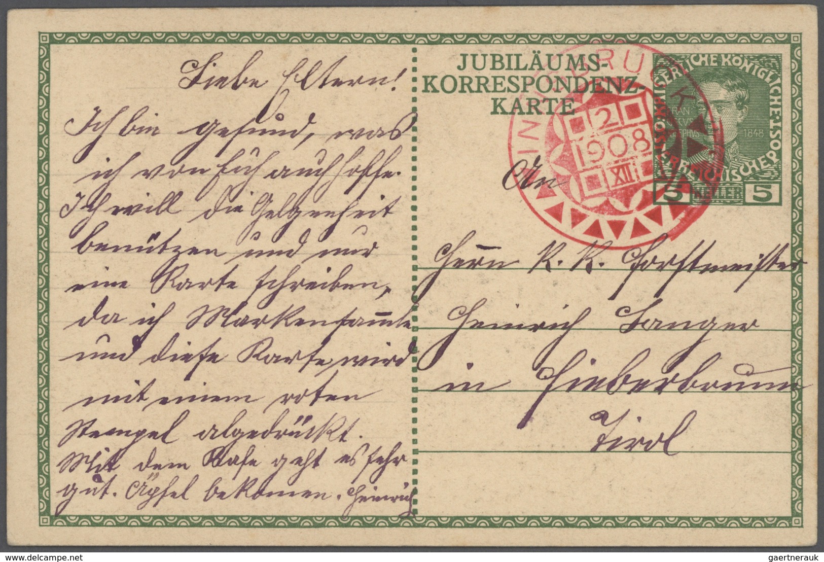 27573 Österreich: 1853 - 1945, Posten Von 33 Besseren Belegen, Dabei Feldpost, Einschreiben, Zensuren, Zah - Neufs