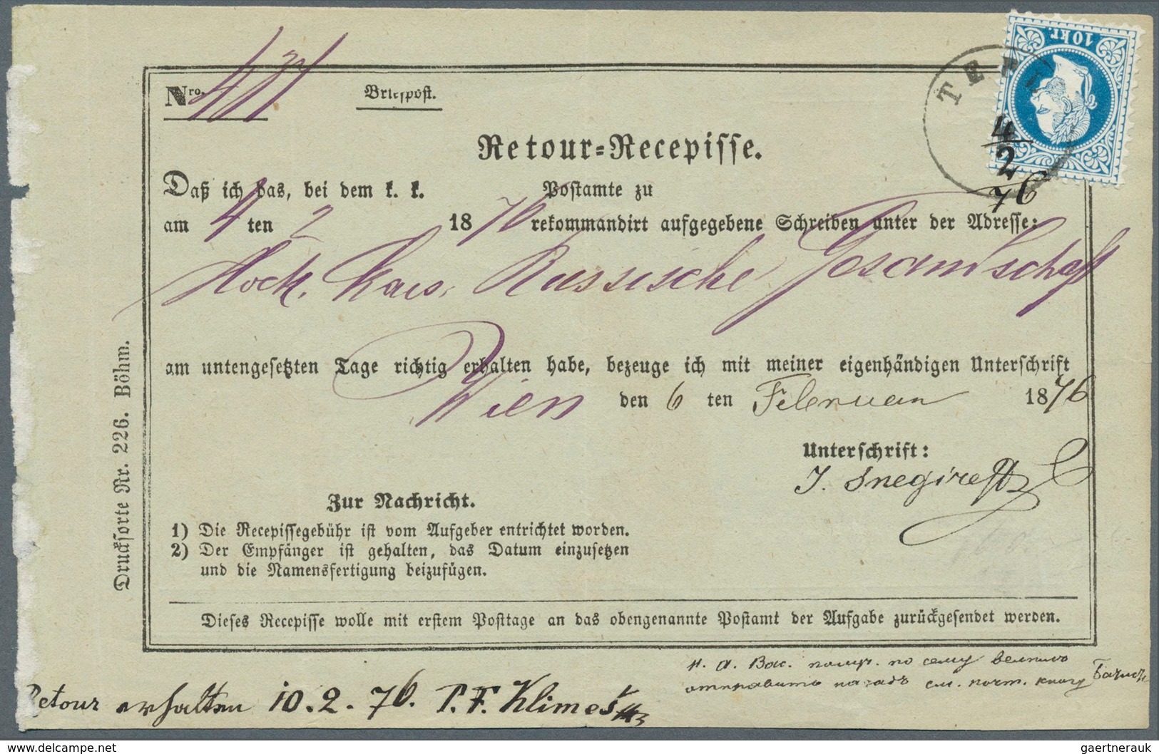 27575 Österreich: 1857/1897, Interessante Sammlung Von 22 Postanweisungen Und Paketkarten Mit Meist Versch - Neufs