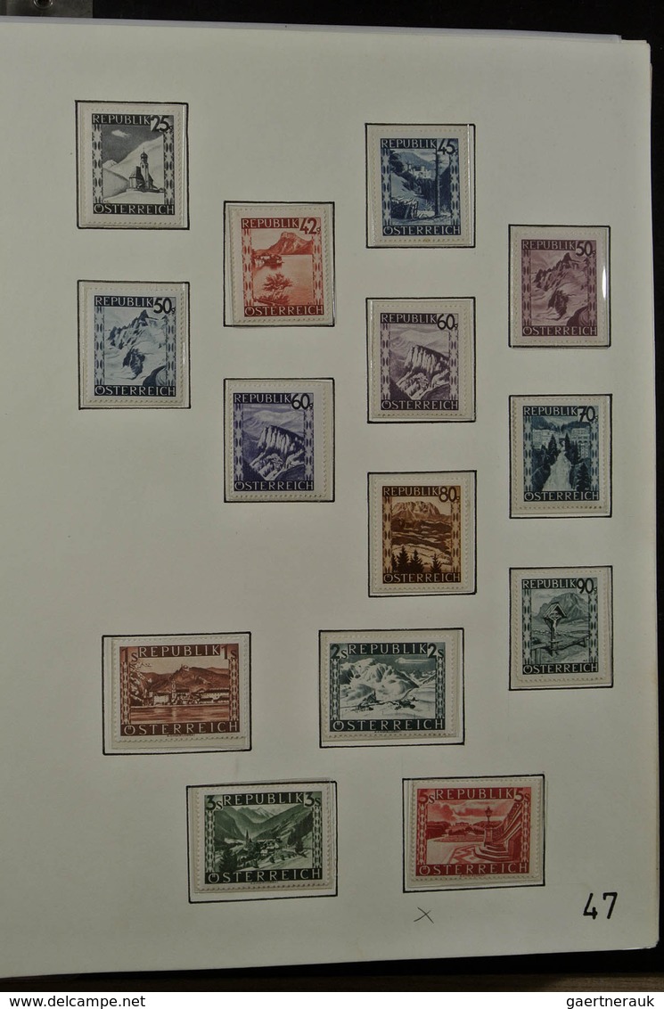 27595 Österreich: 1938-2008. Almost complete, mostly MNH (but also quite a few mint hinged) collection Aus