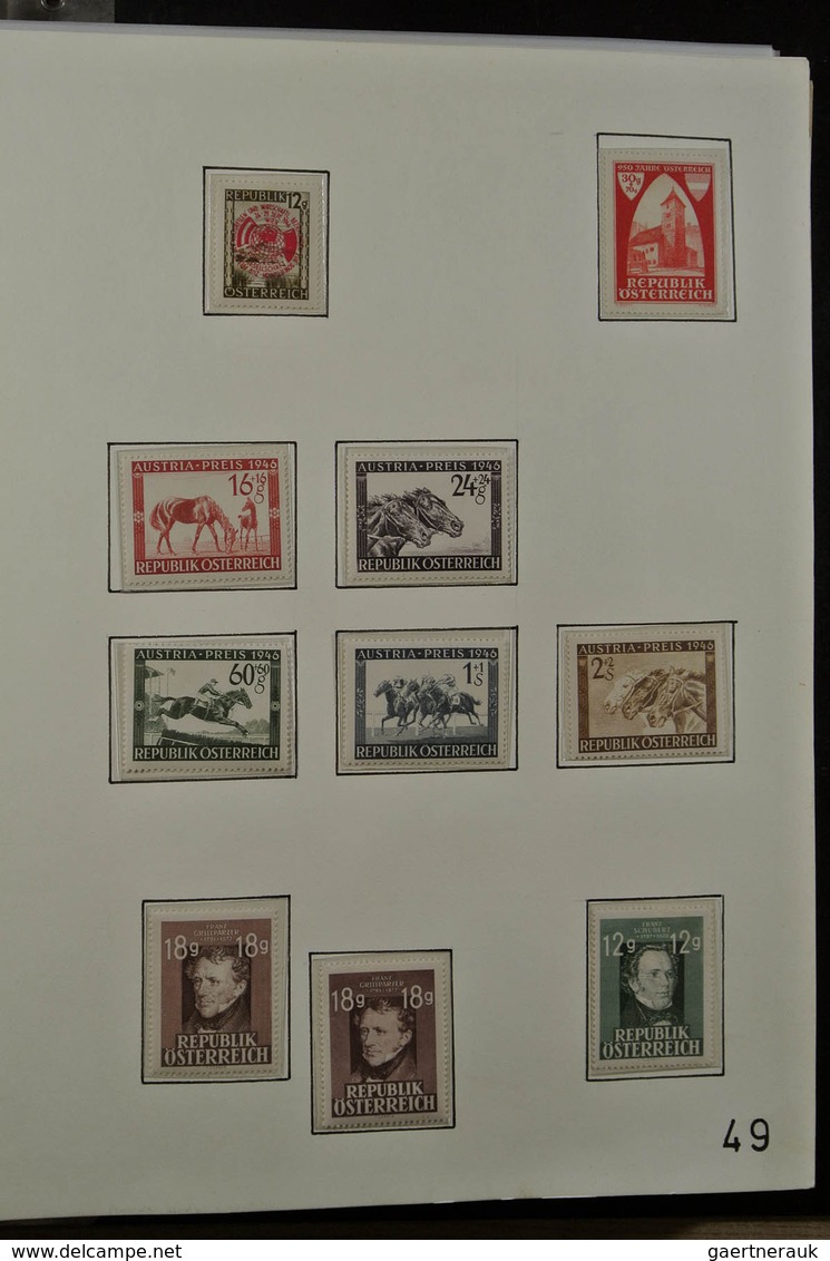 27595 Österreich: 1938-2008. Almost complete, mostly MNH (but also quite a few mint hinged) collection Aus