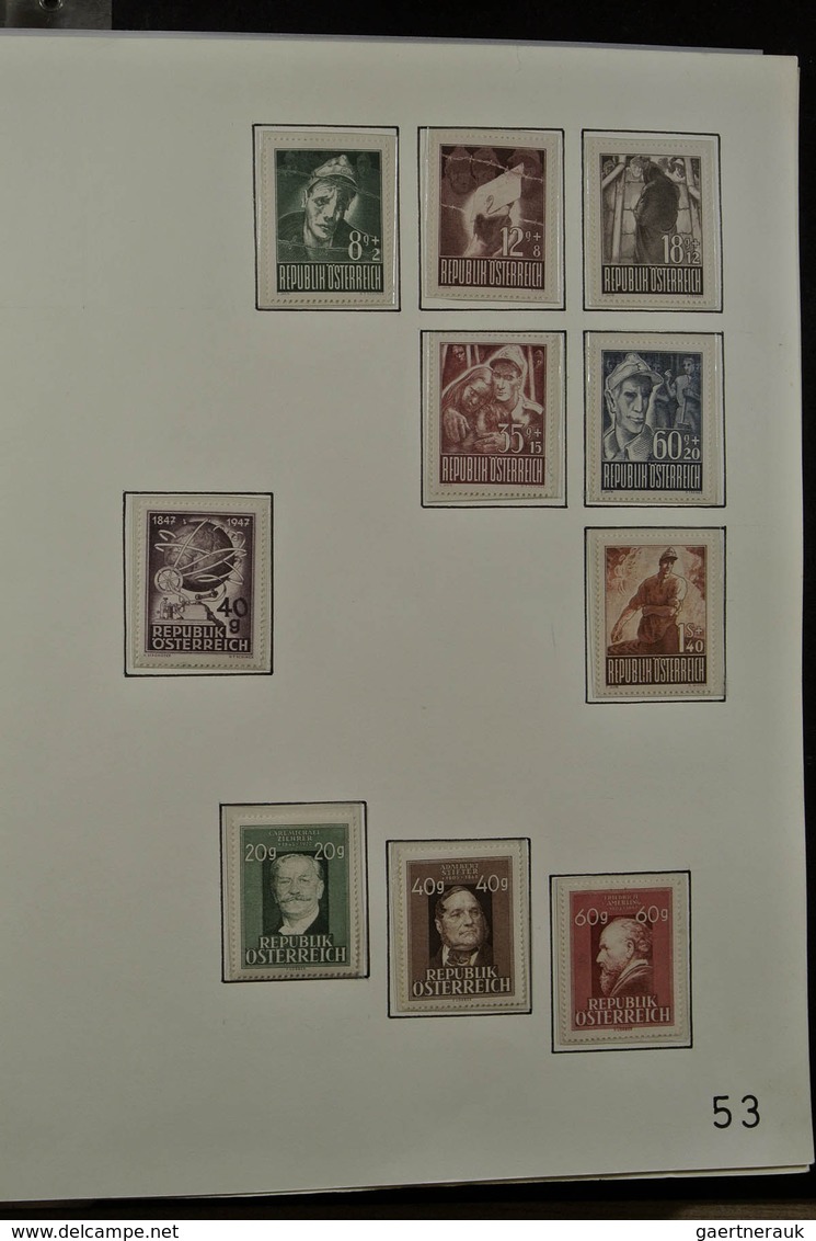 27595 Österreich: 1938-2008. Almost complete, mostly MNH (but also quite a few mint hinged) collection Aus