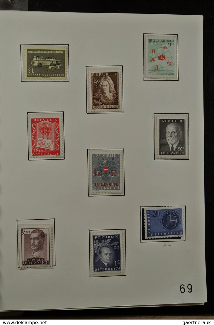 27595 Österreich: 1938-2008. Almost complete, mostly MNH (but also quite a few mint hinged) collection Aus