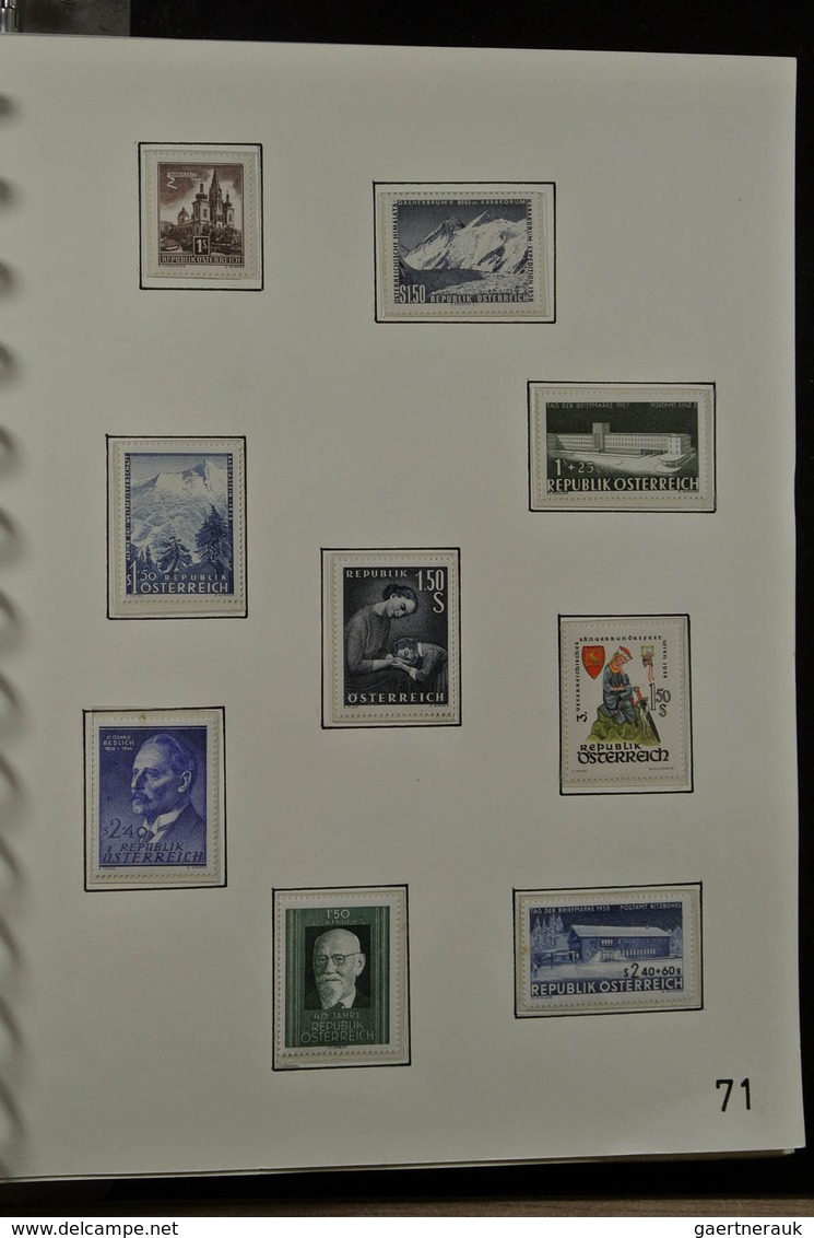 27595 Österreich: 1938-2008. Almost complete, mostly MNH (but also quite a few mint hinged) collection Aus