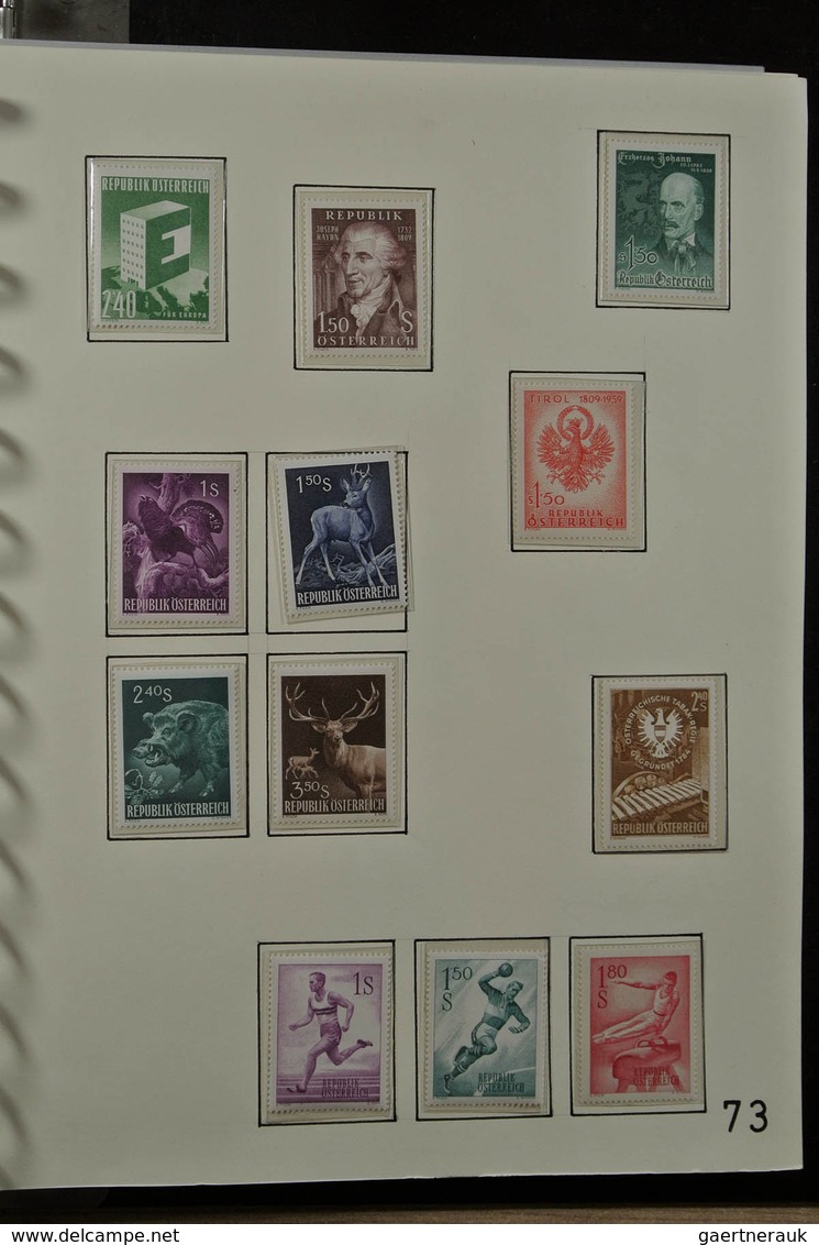 27595 Österreich: 1938-2008. Almost complete, mostly MNH (but also quite a few mint hinged) collection Aus