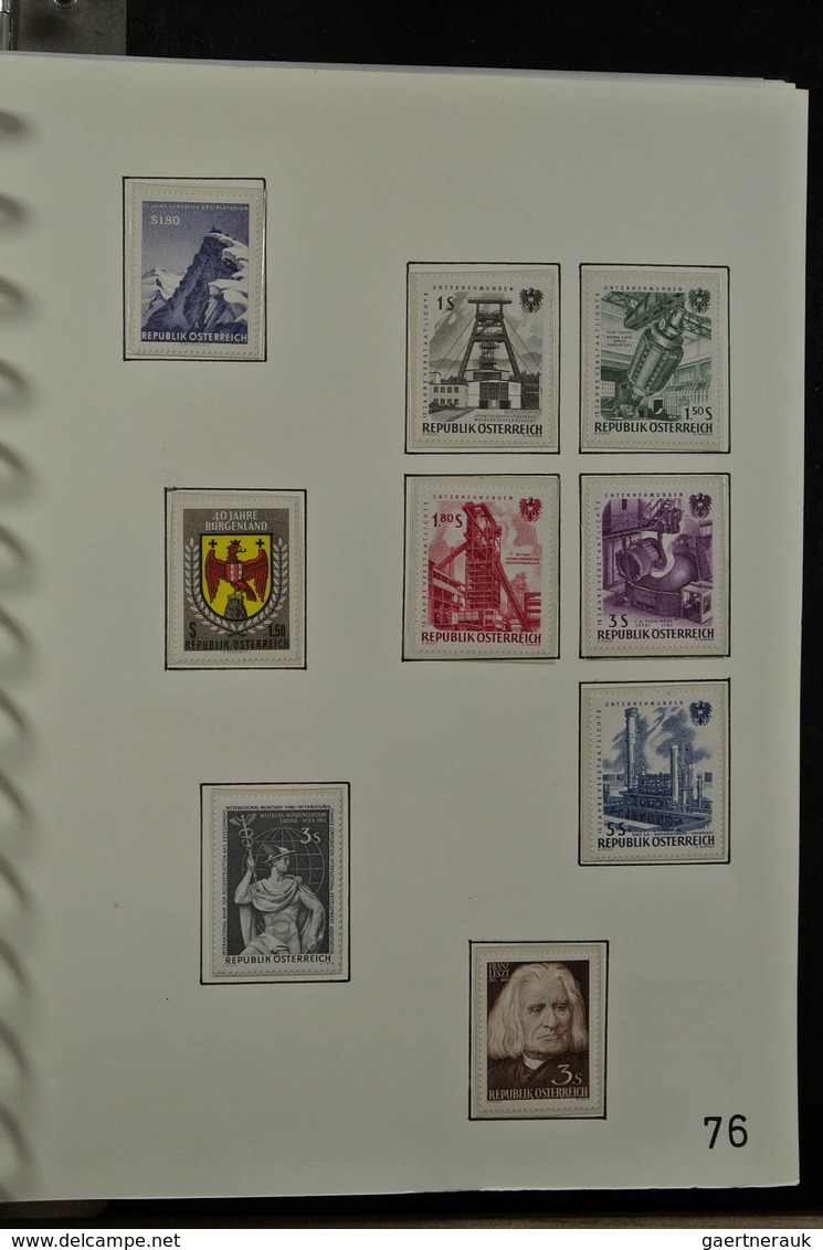 27595 Österreich: 1938-2008. Almost complete, mostly MNH (but also quite a few mint hinged) collection Aus