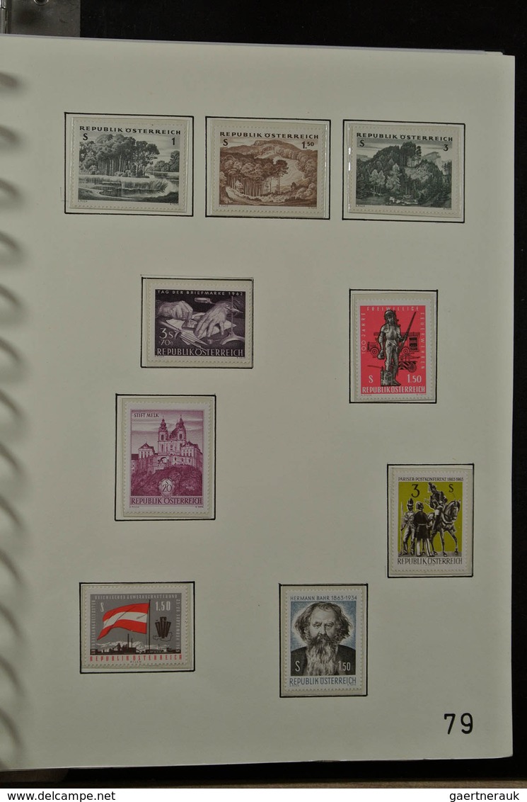 27595 Österreich: 1938-2008. Almost complete, mostly MNH (but also quite a few mint hinged) collection Aus