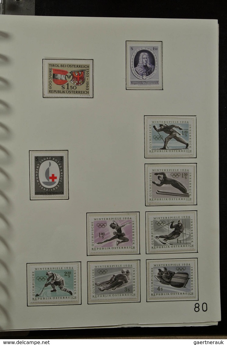 27595 Österreich: 1938-2008. Almost complete, mostly MNH (but also quite a few mint hinged) collection Aus