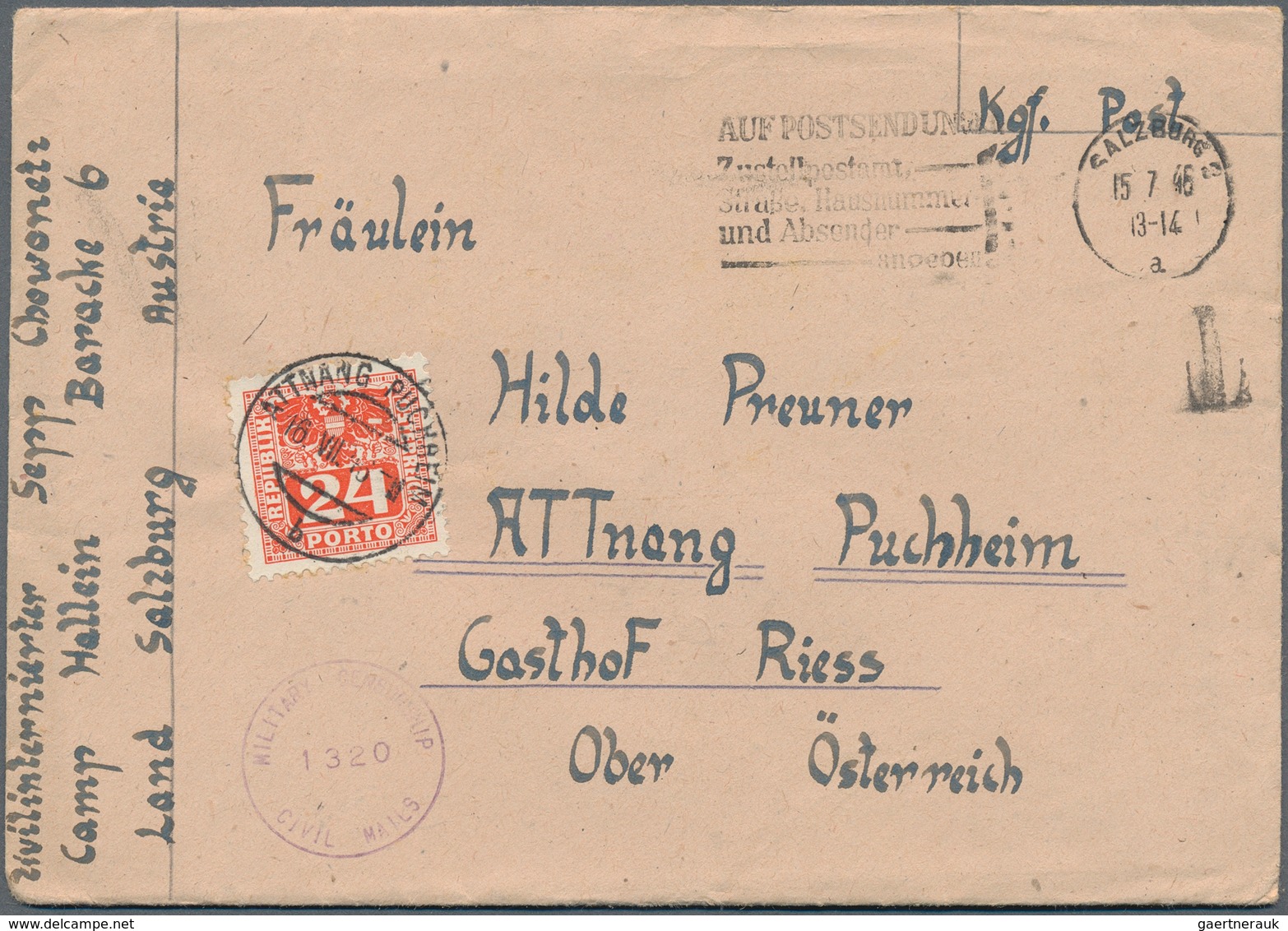 27596 Österreich: 1940er Jahre ZENSURPOST: Kollektion Von über 60 Briefen Und Karten Von Oder Nach Österre - Neufs