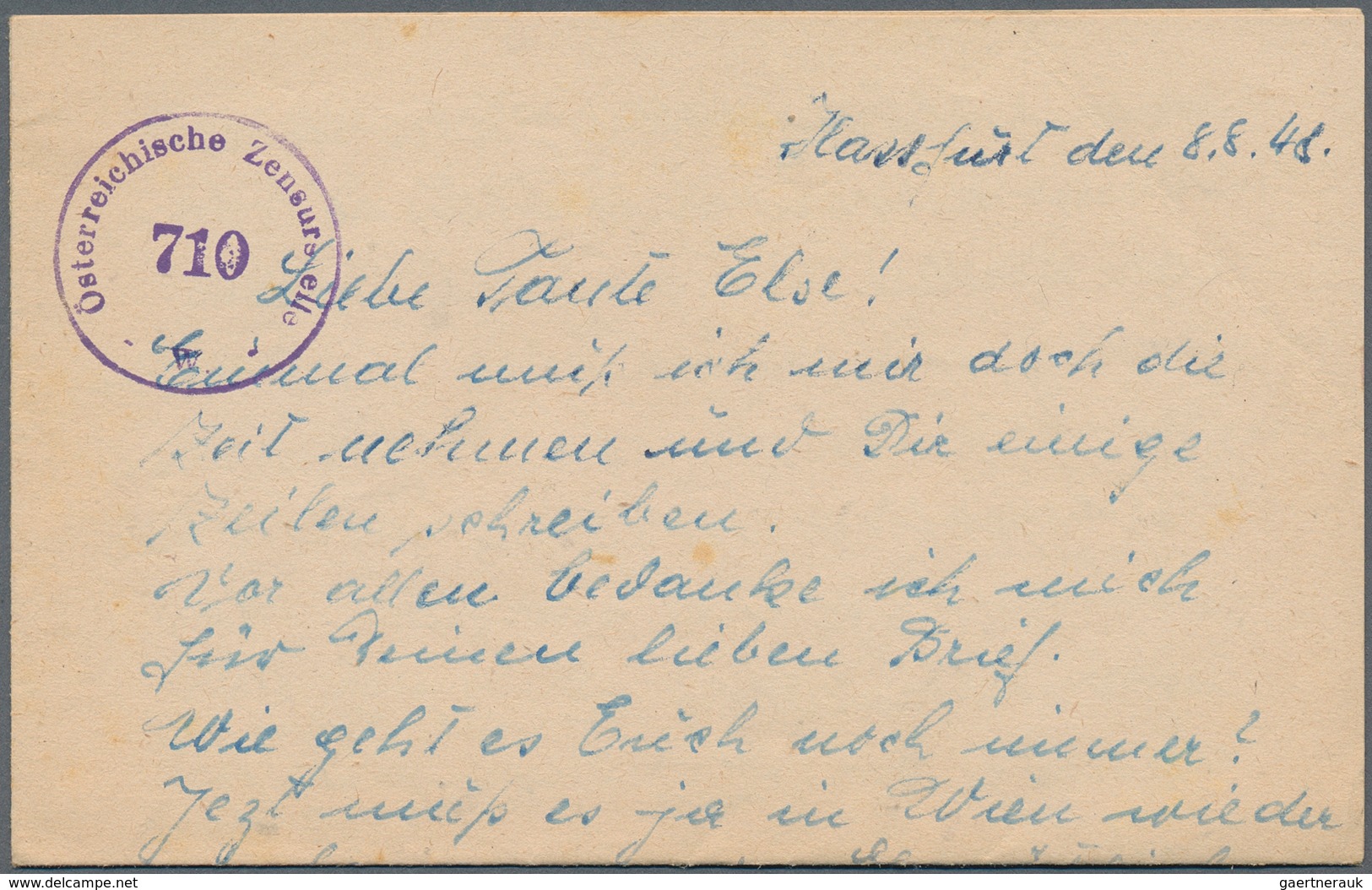 27616 Österreich: 1946-48, 2 Briefe / 10 Briefinhalte (deutsch Und Englisch) Mit Zensuren Der "Österreichi - Neufs