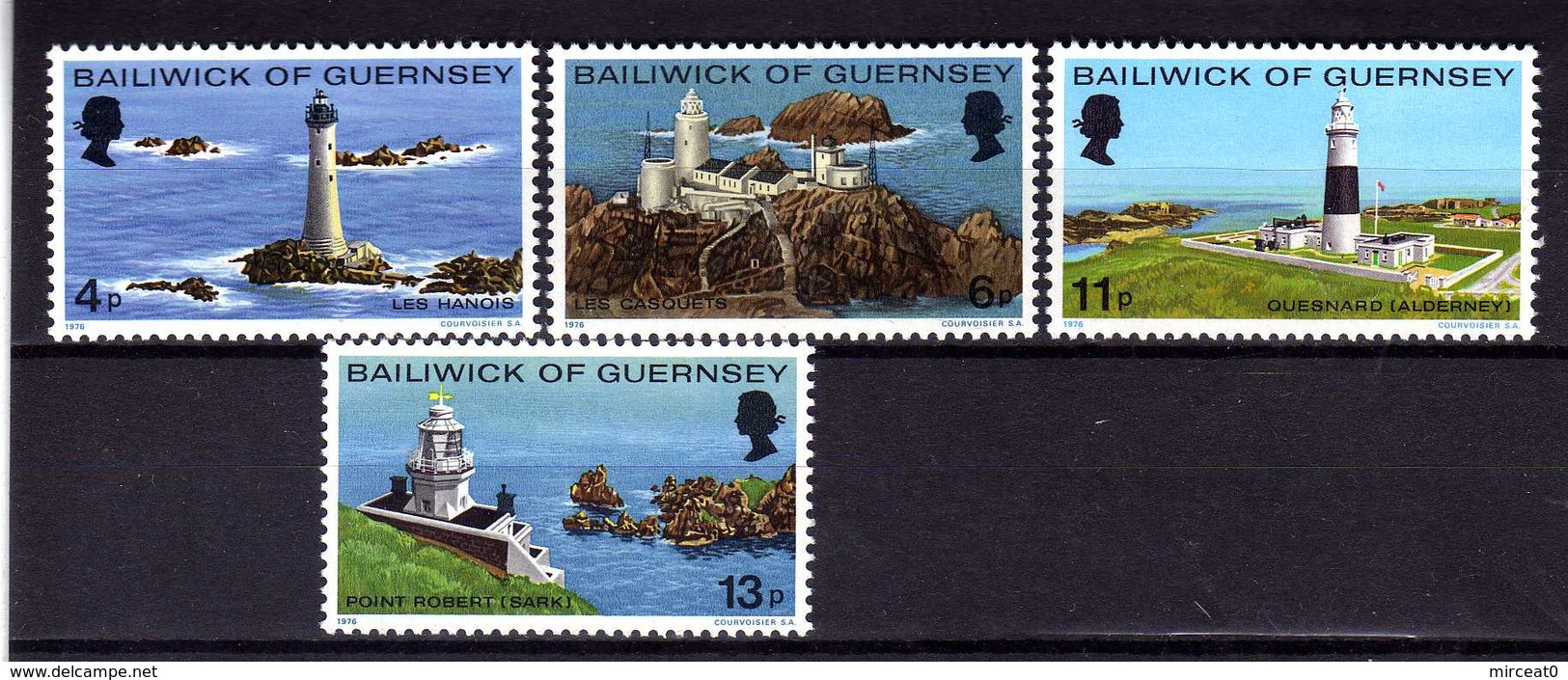 GUERNSEY  1976  MNH  -  " PHARES / LIGHTHOUSES "  -  4  VAL. - Guernsey